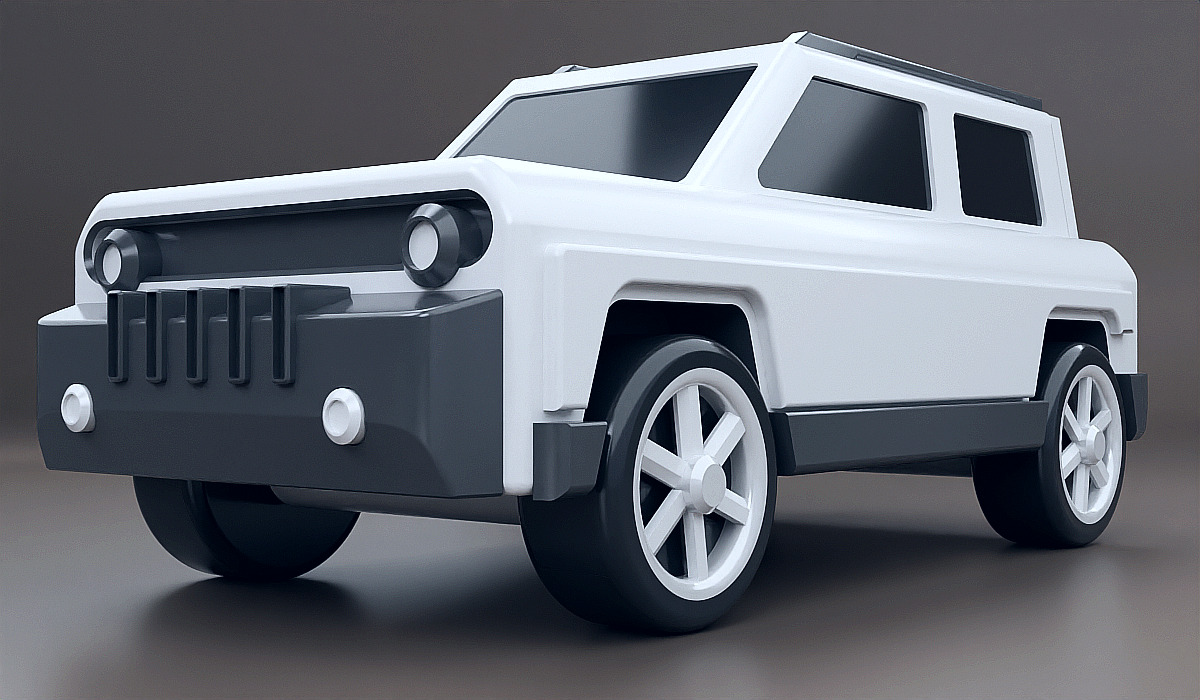 3d printable robust vehicle concept 3D print model_5