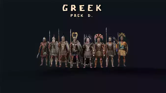 GREEK PACK D 3D Model Collection