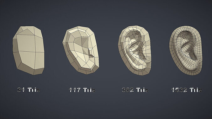 Human Parts Collection Low-poly 3D model 7
