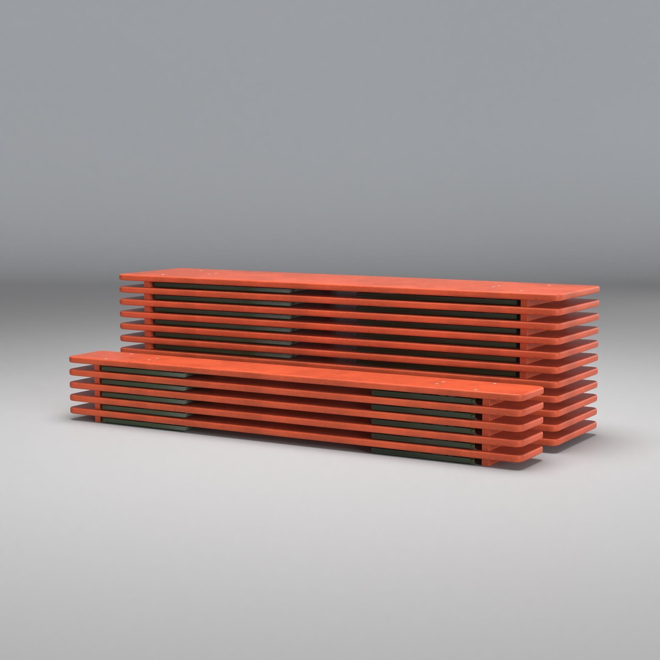 Beer Fest Oktoberfest Style Bench and Table Set 3D Model 3D model_6