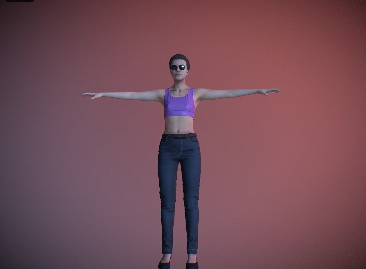 Realistic GTA VI Lucia Caminos Character 3D Model 3D model_8