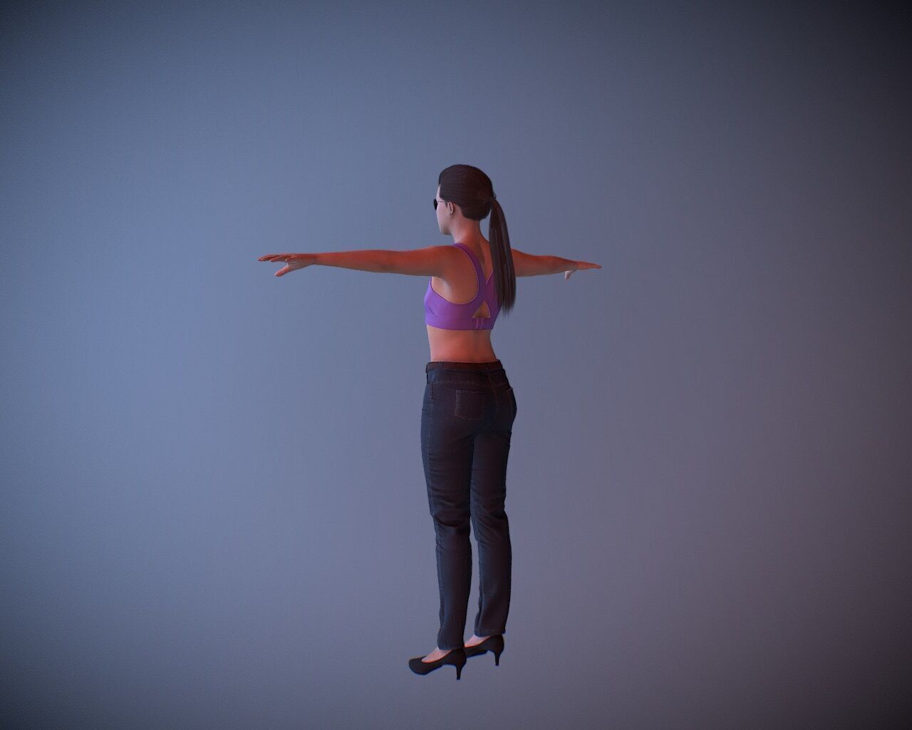 Realistic GTA VI Lucia Caminos Character 3D Model 3D model_7
