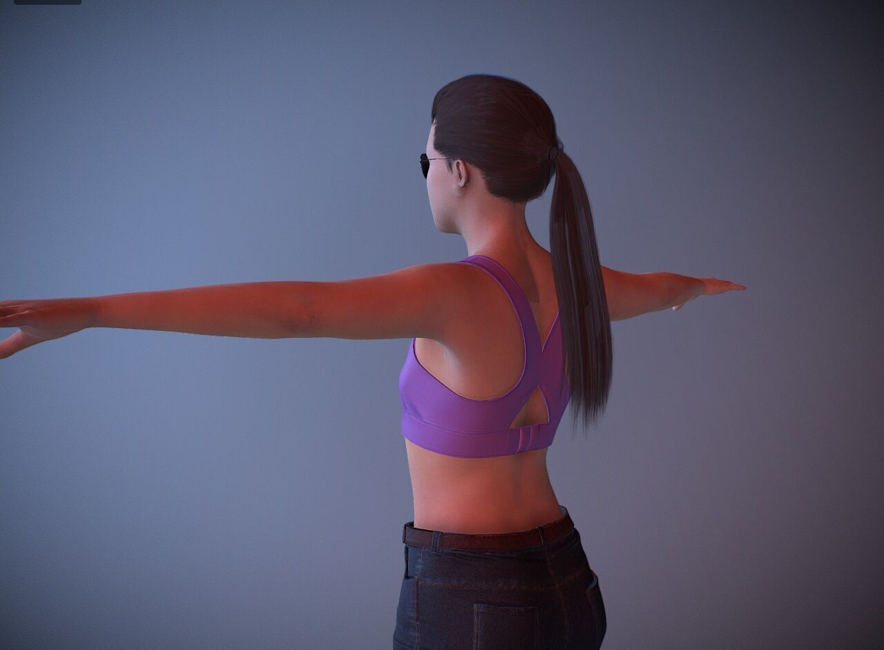 Realistic GTA VI Lucia Caminos Character 3D Model 3D model_6