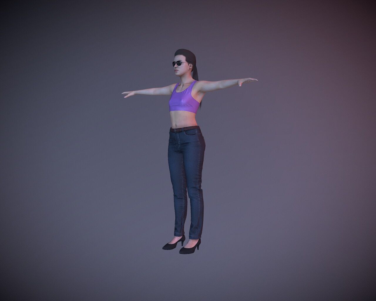 Realistic GTA VI Lucia Caminos Character 3D Model 3D model_2