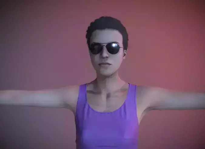 Realistic GTA VI Lucia Caminos Character 3D Model 3D model