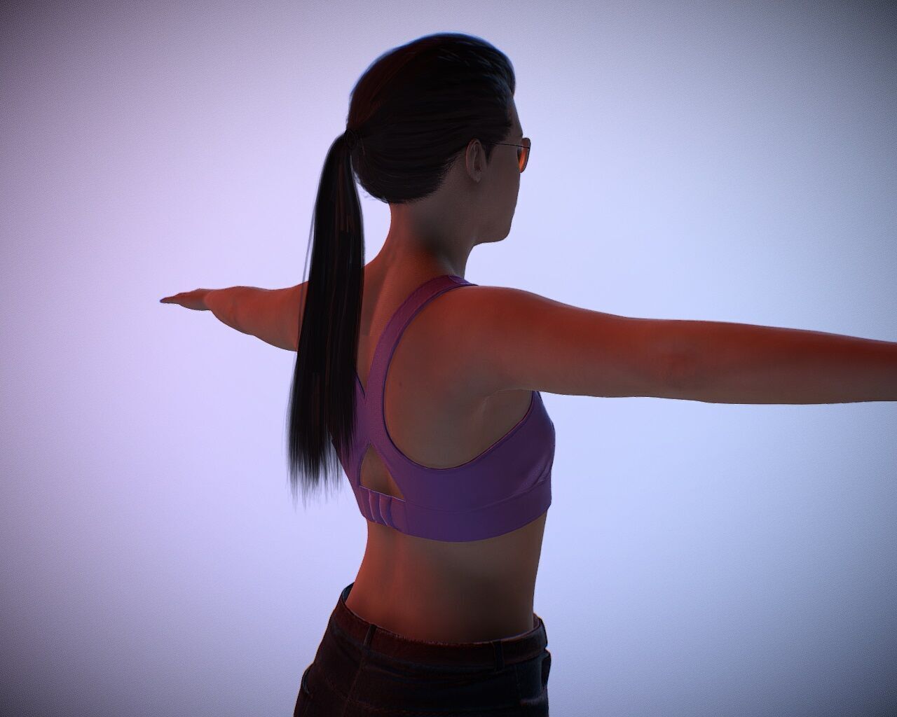 Realistic GTA VI Lucia Caminos Character 3D Model 3D model_5