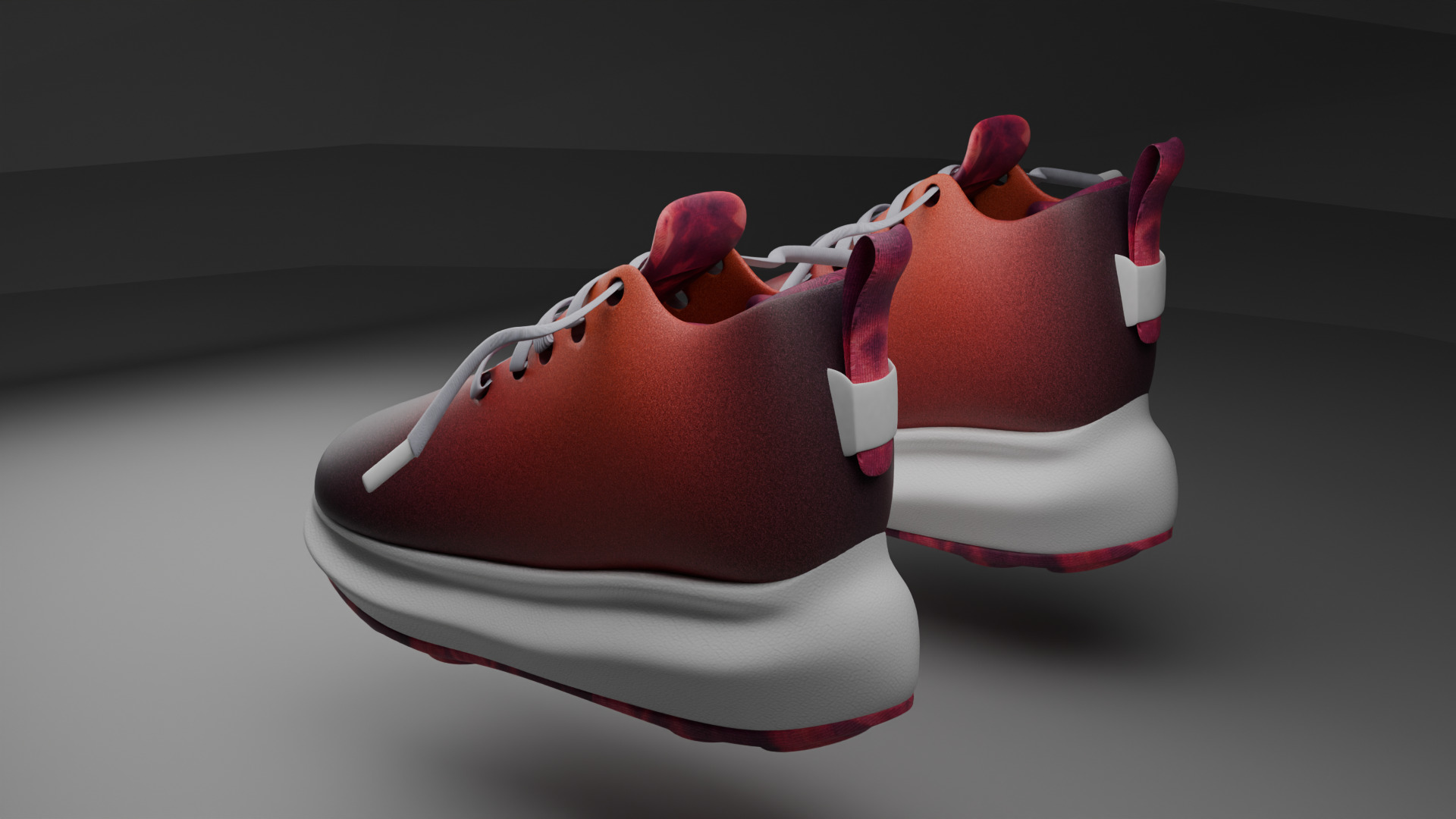 Kiddo Blaze Sneakers Low-poly 3D model_1
