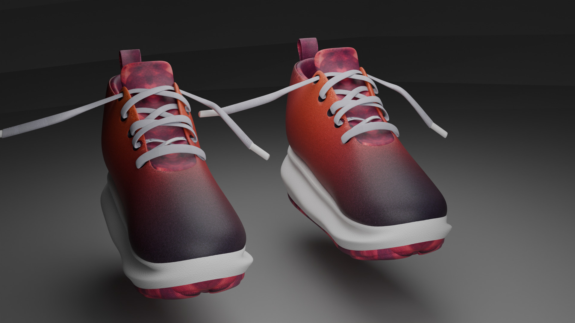Kiddo Blaze Sneakers Low-poly 3D model_6