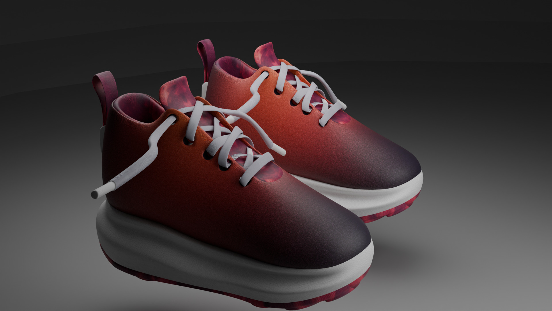 Kiddo Blaze Sneakers Low-poly 3D model_5