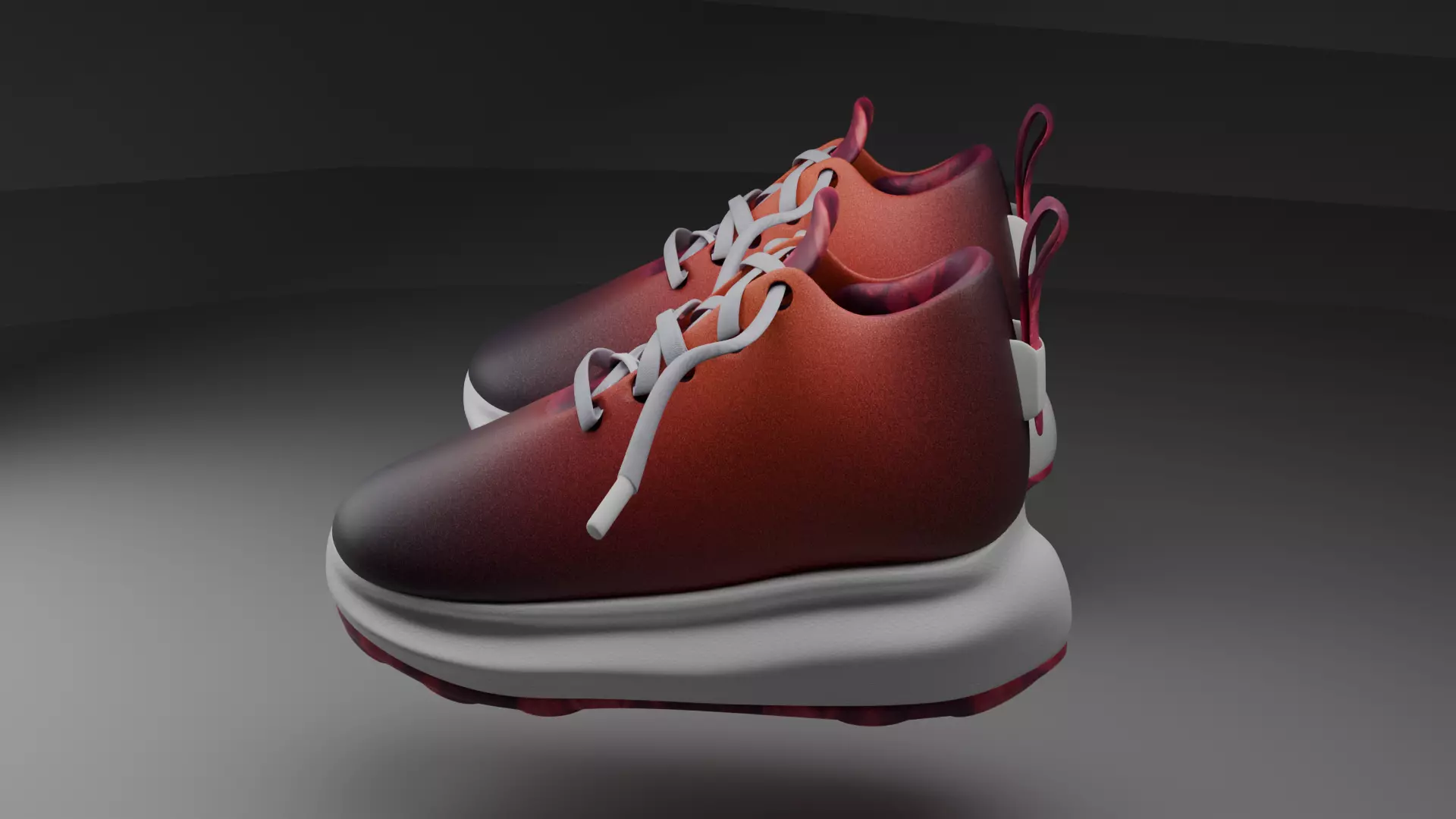 Kiddo Blaze Sneakers Low-poly 3D model_0