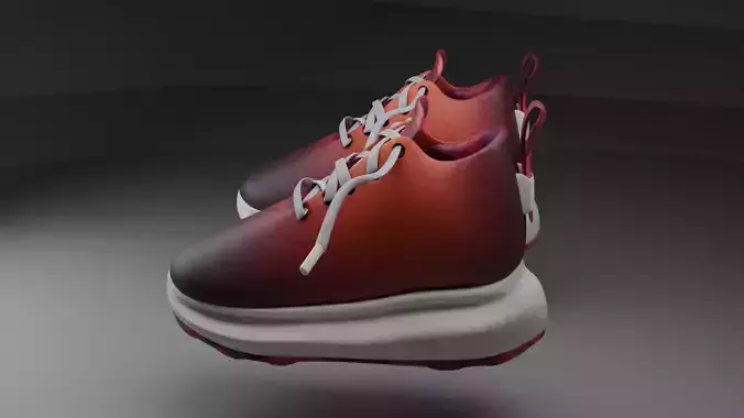 Kiddo Blaze Sneakers Low-poly 3D model