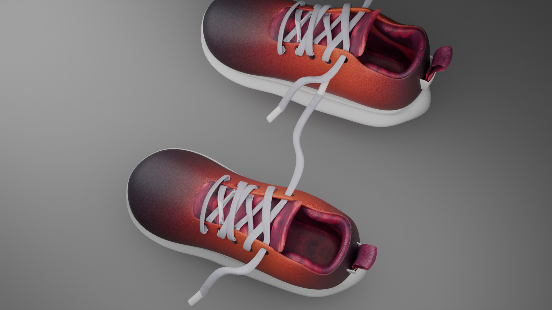 Kiddo Blaze Sneakers Low-poly 3D model_11