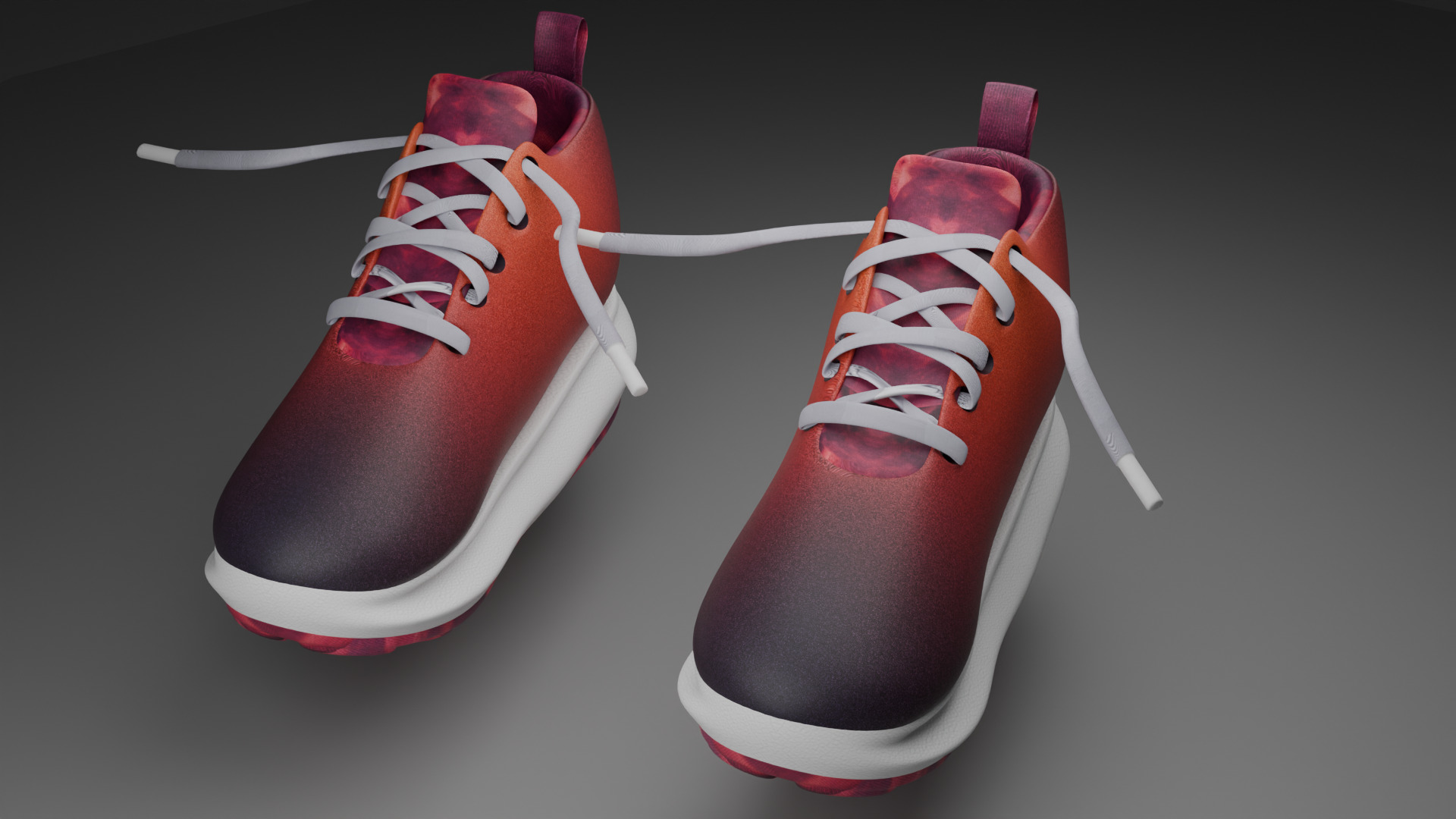 Kiddo Blaze Sneakers Low-poly 3D model_8