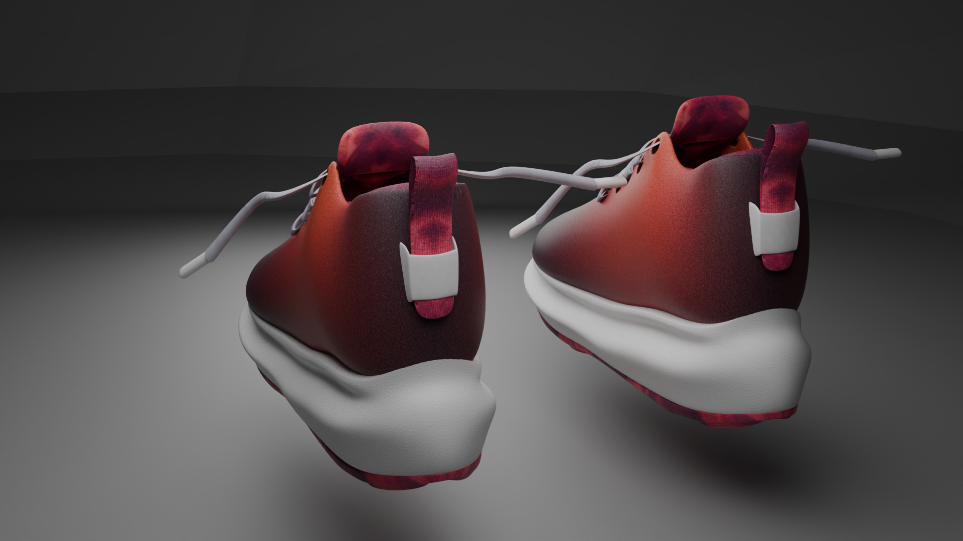 Kiddo Blaze Sneakers Low-poly 3D model_2