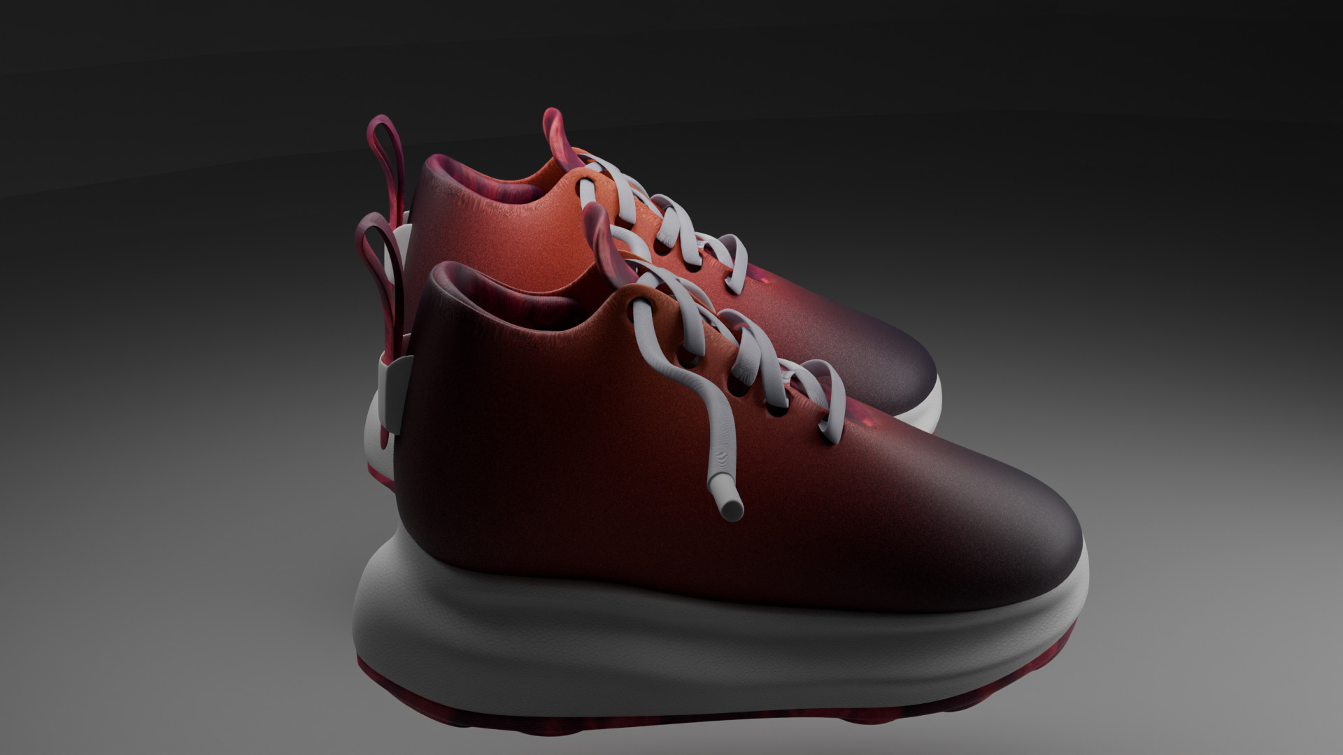 Kiddo Blaze Sneakers Low-poly 3D model_4