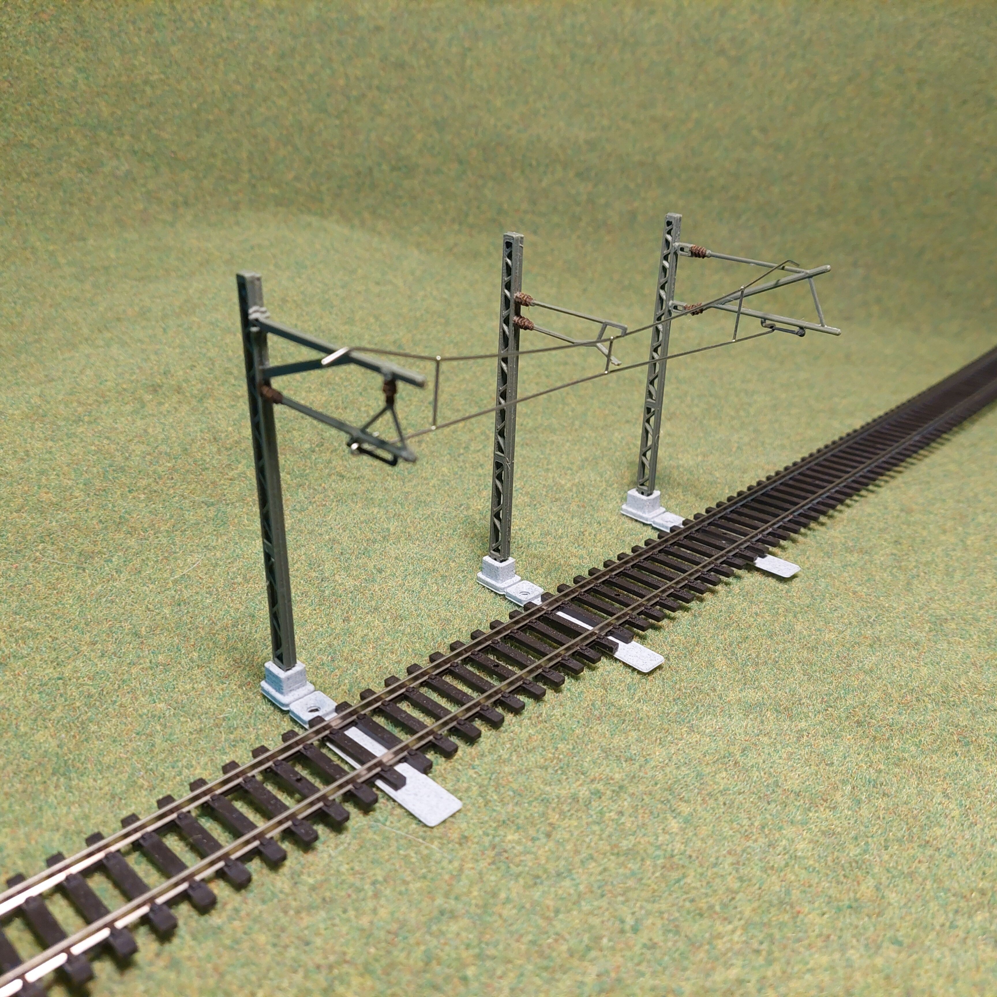 H0 scale Catenery Poles Set Type A1 to A8 - FDM 3D print model_8