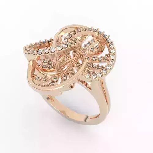 Luxury Diamond Flower Ring