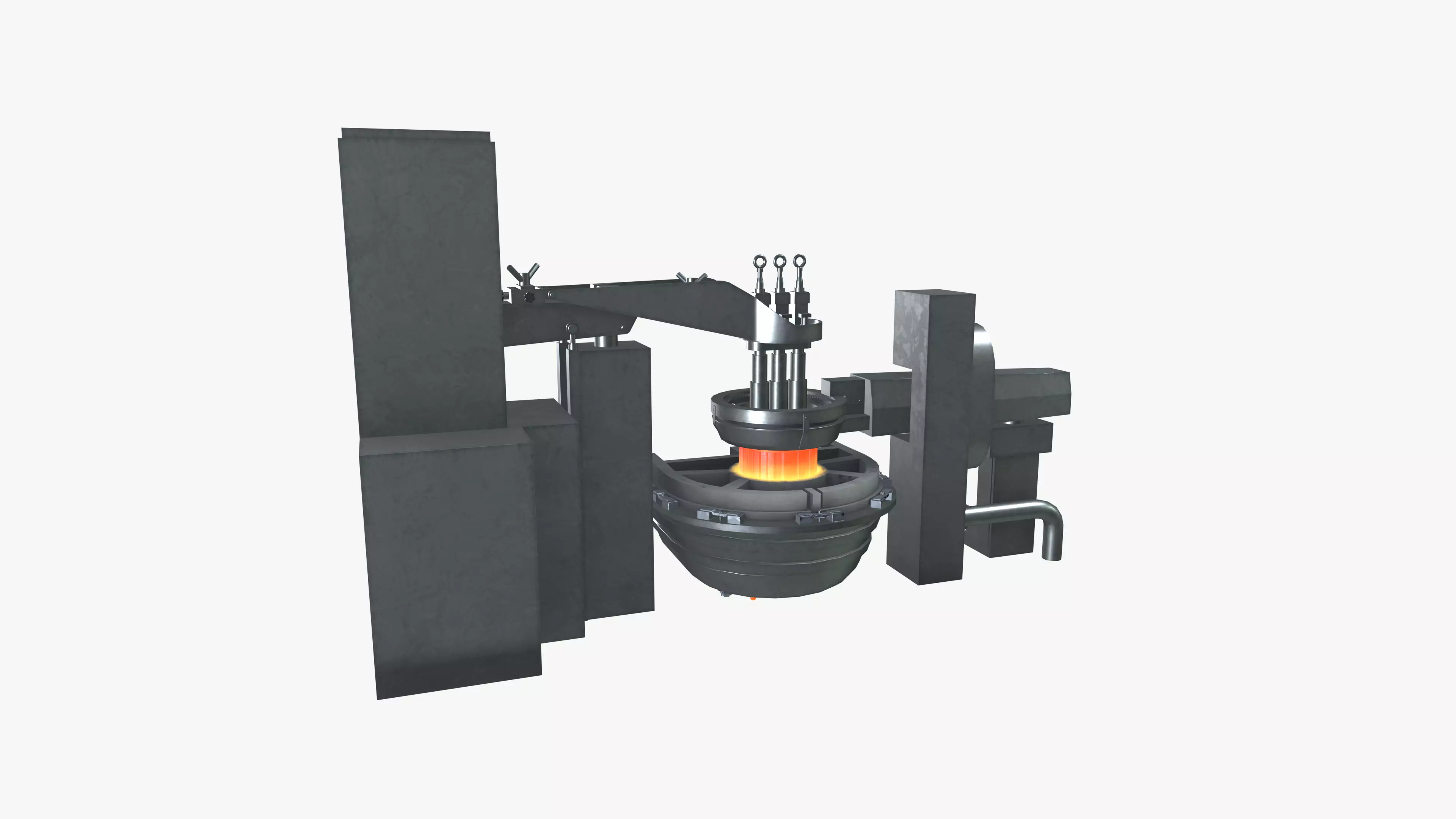 Gob Feeder Machine 3D model