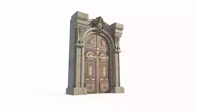 Classical entrance of architectural structure