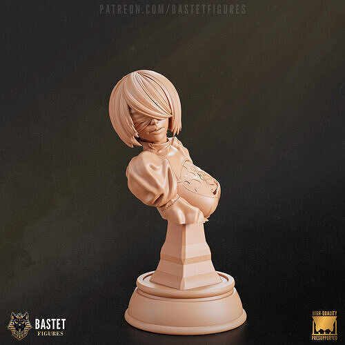 2B Bust I NieR Automata 3D print model