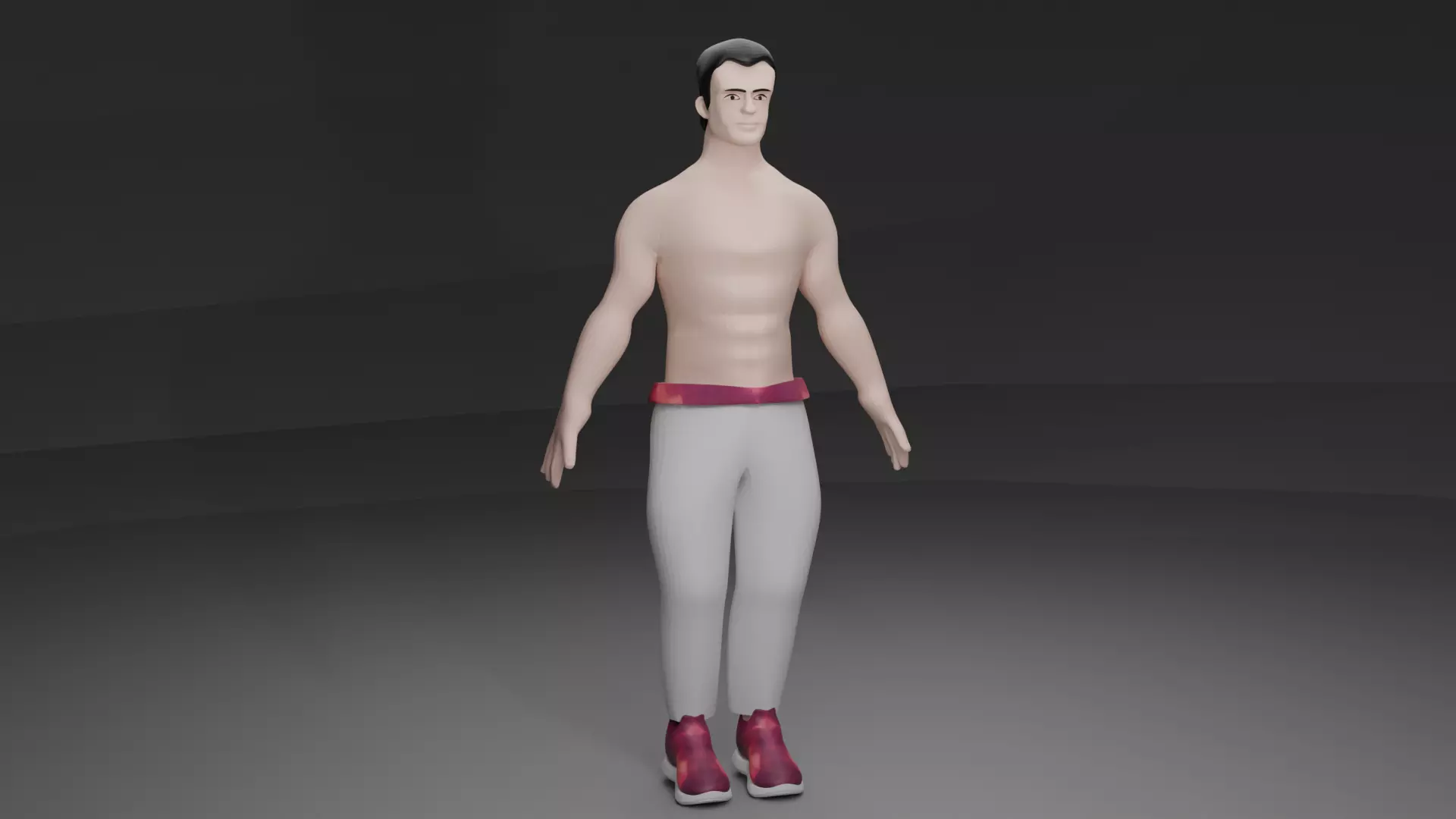 Base Human Mesh Low-poly 3D model_0