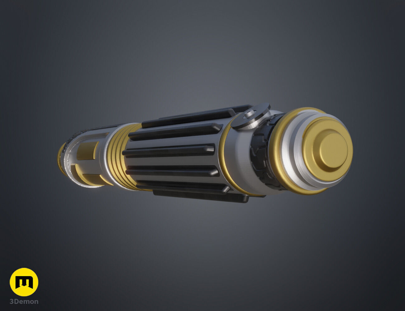 Mace Windu Lighsaber 3D print model_3