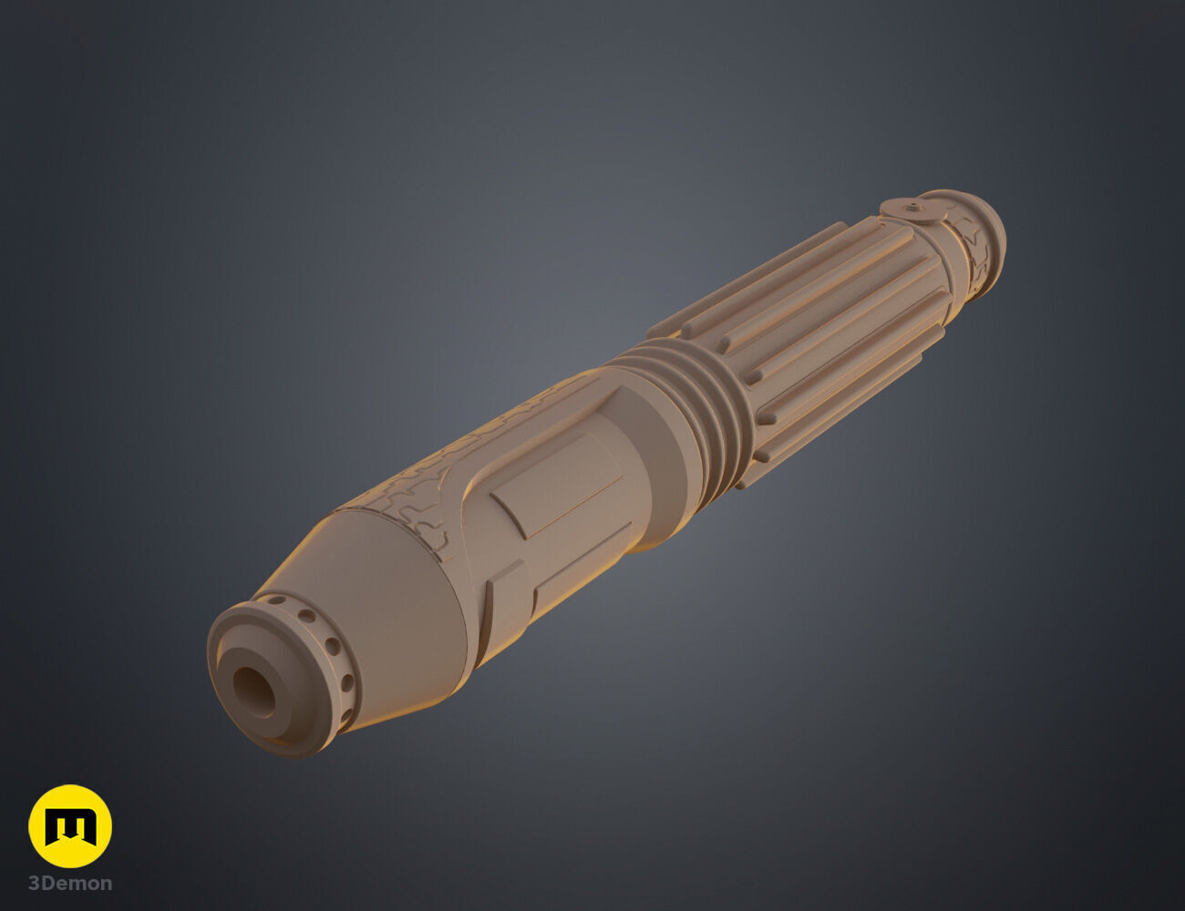 Mace Windu Lighsaber 3D print model_7