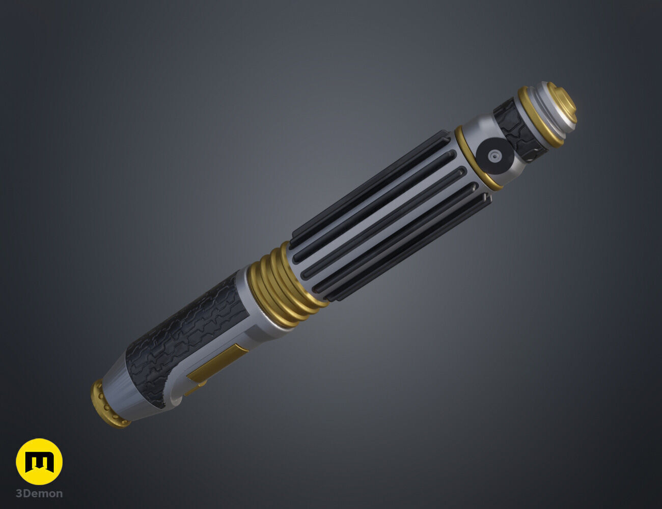 Mace Windu Lighsaber 3D print model_2