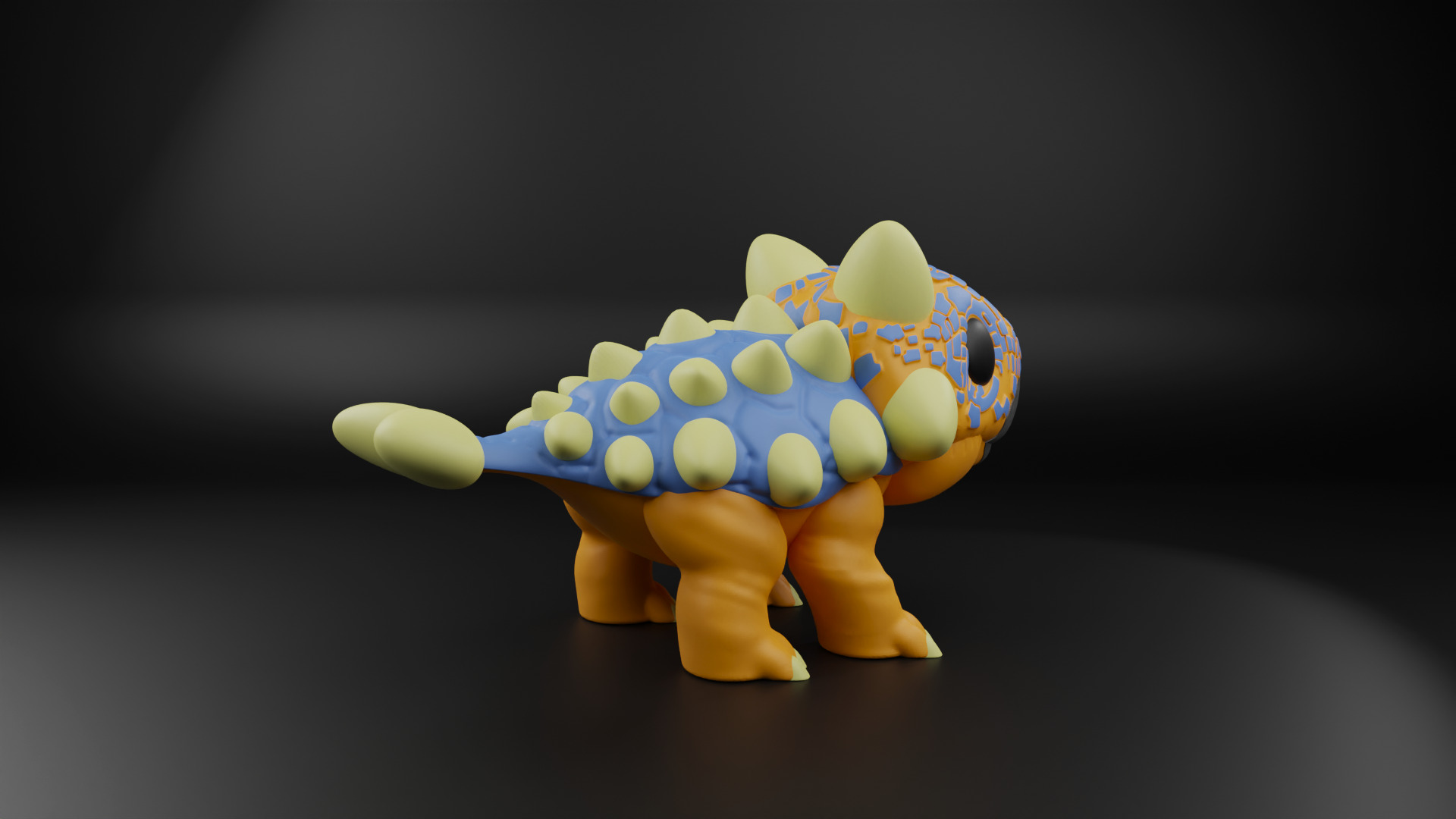 Ankylosaurus funko pop from the Jurassic era 3D print model_10