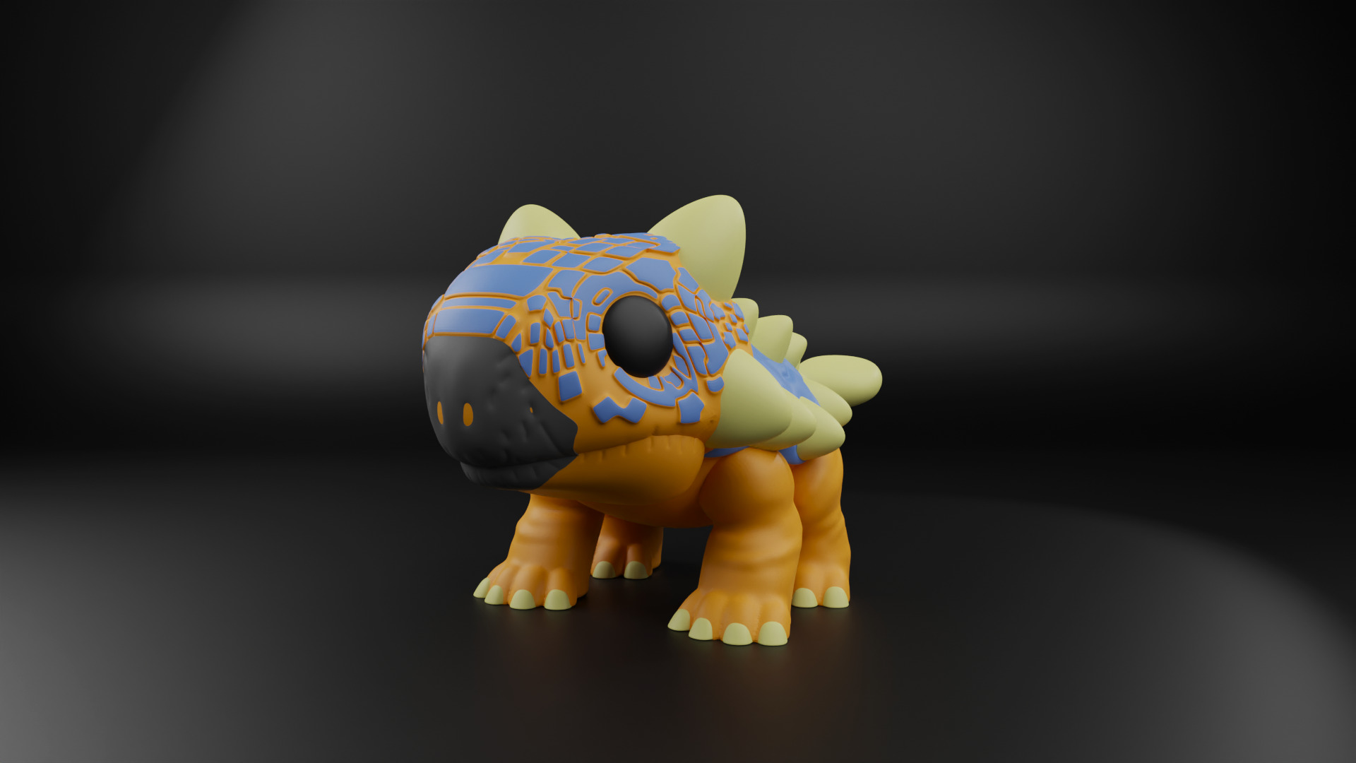 Ankylosaurus funko pop from the Jurassic era 3D print model_8