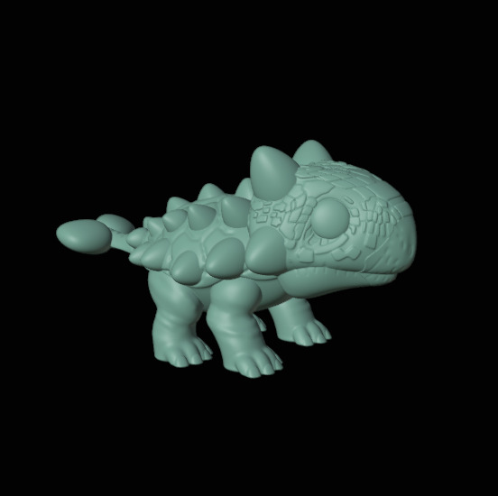 Ankylosaurus funko pop from the Jurassic era 3D print model_2