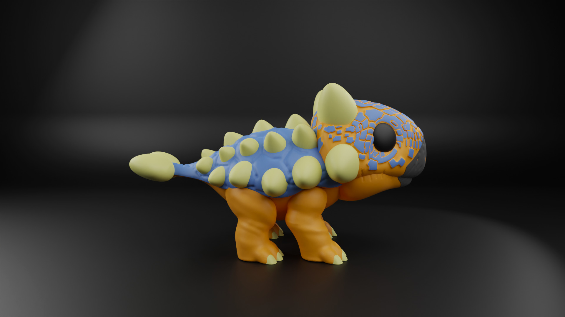 Ankylosaurus funko pop from the Jurassic era 3D print model_9