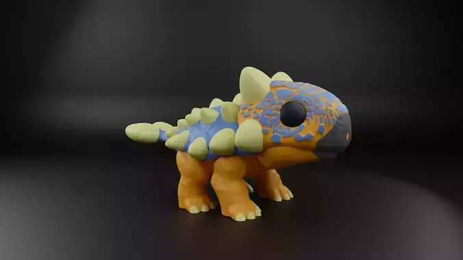 Ankylosaurus funko pop from the Jurassic era 3D print model