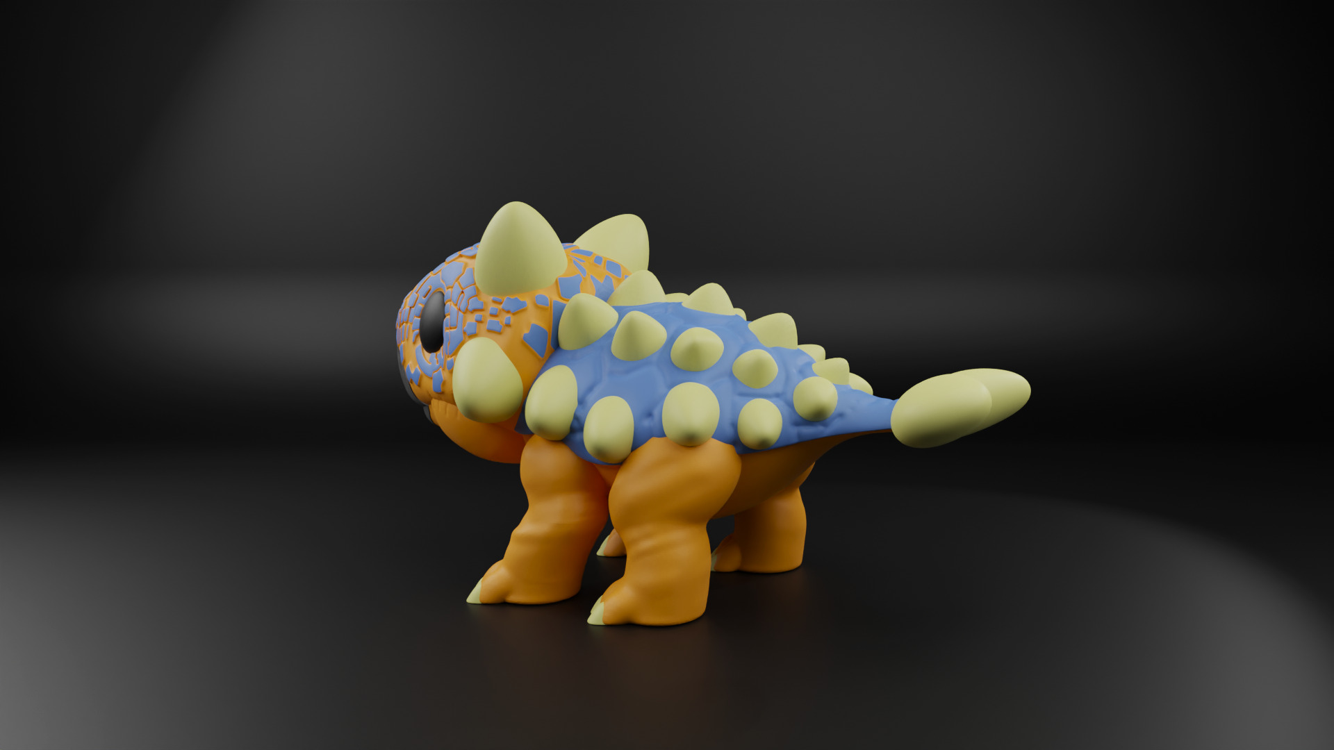 Ankylosaurus funko pop from the Jurassic era 3D print model_14