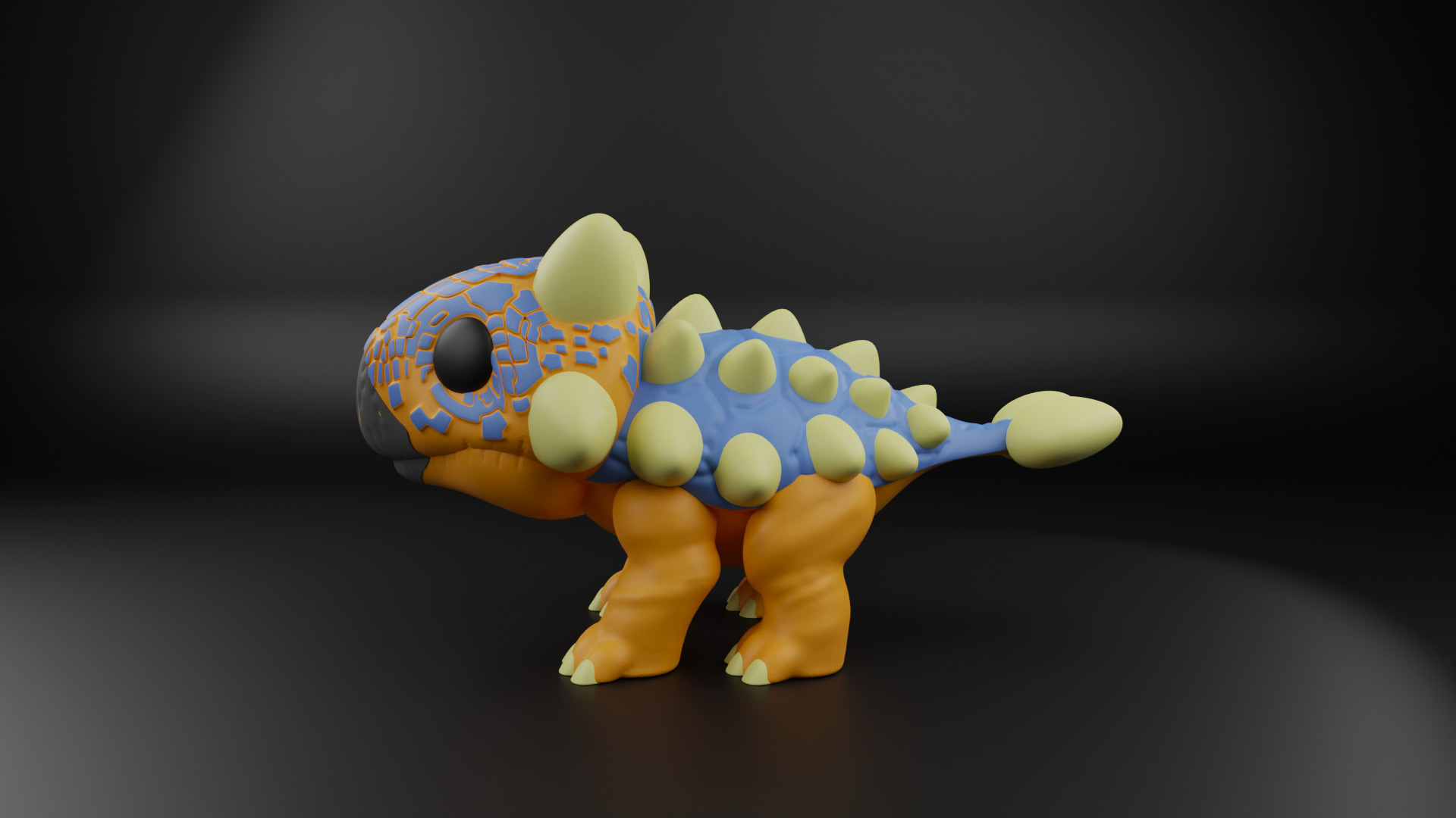 Ankylosaurus funko pop from the Jurassic era 3D print model_6