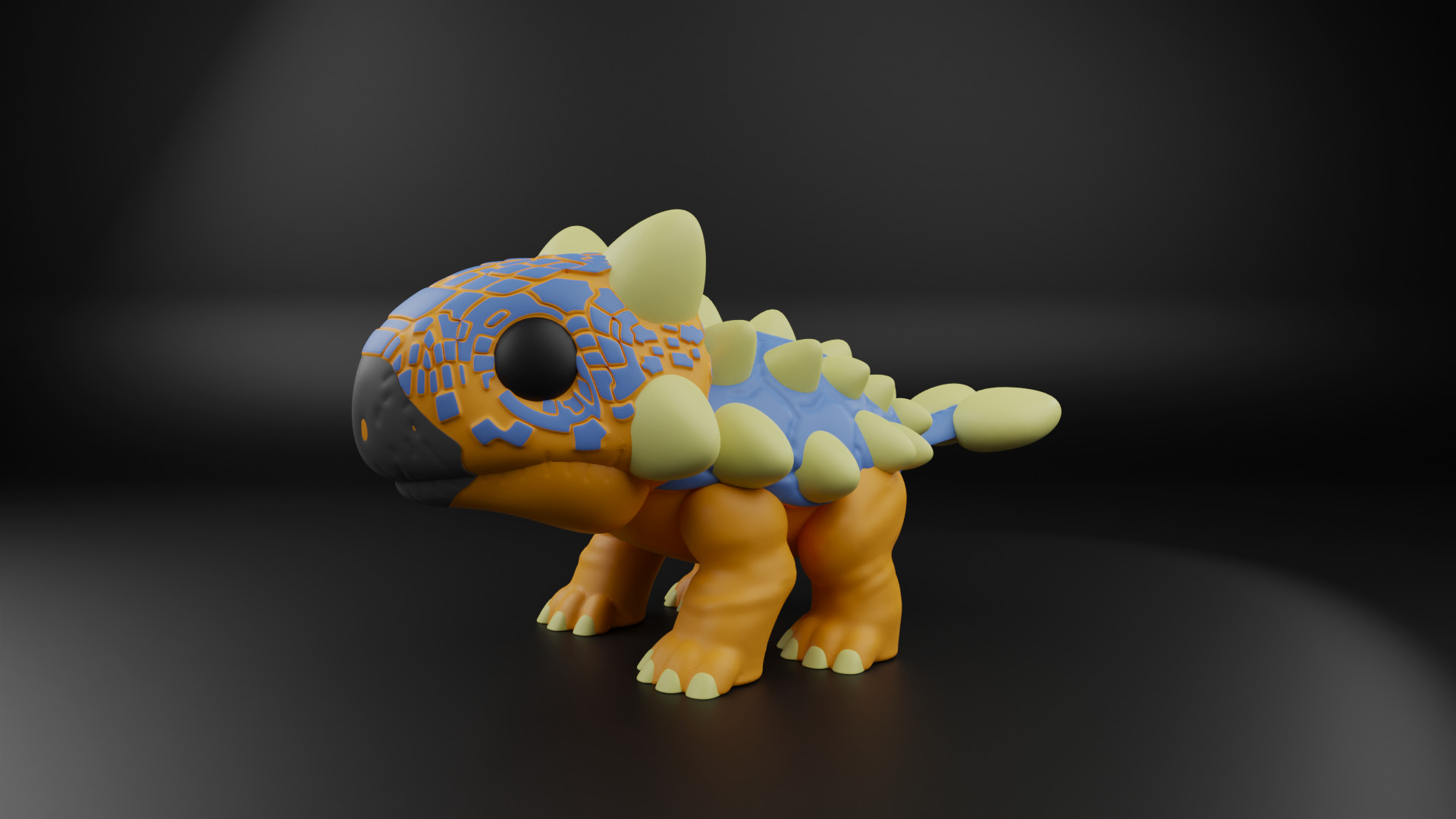 Ankylosaurus funko pop from the Jurassic era 3D print model_7