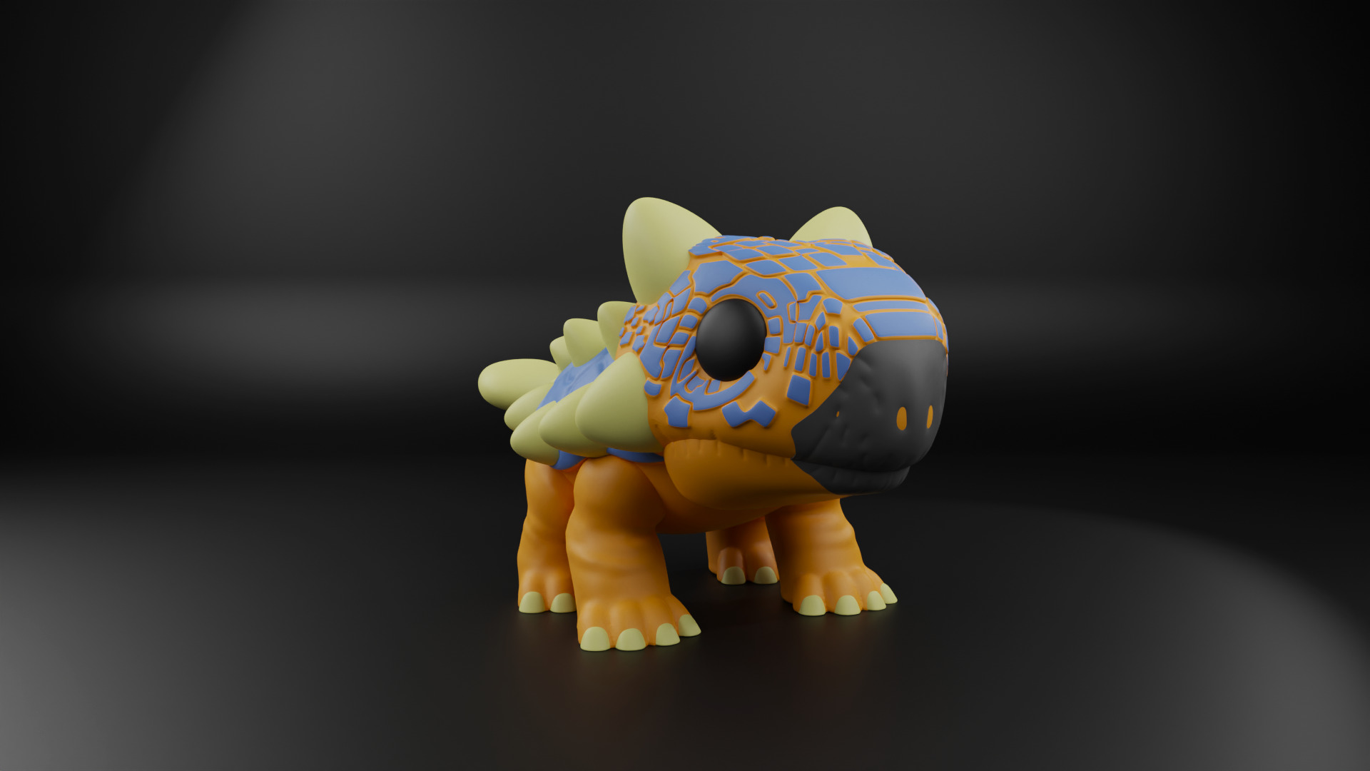 Ankylosaurus funko pop from the Jurassic era 3D print model_1