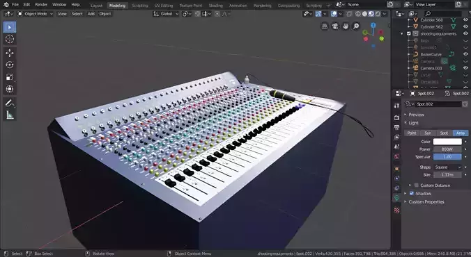 Custom professional sound mixer