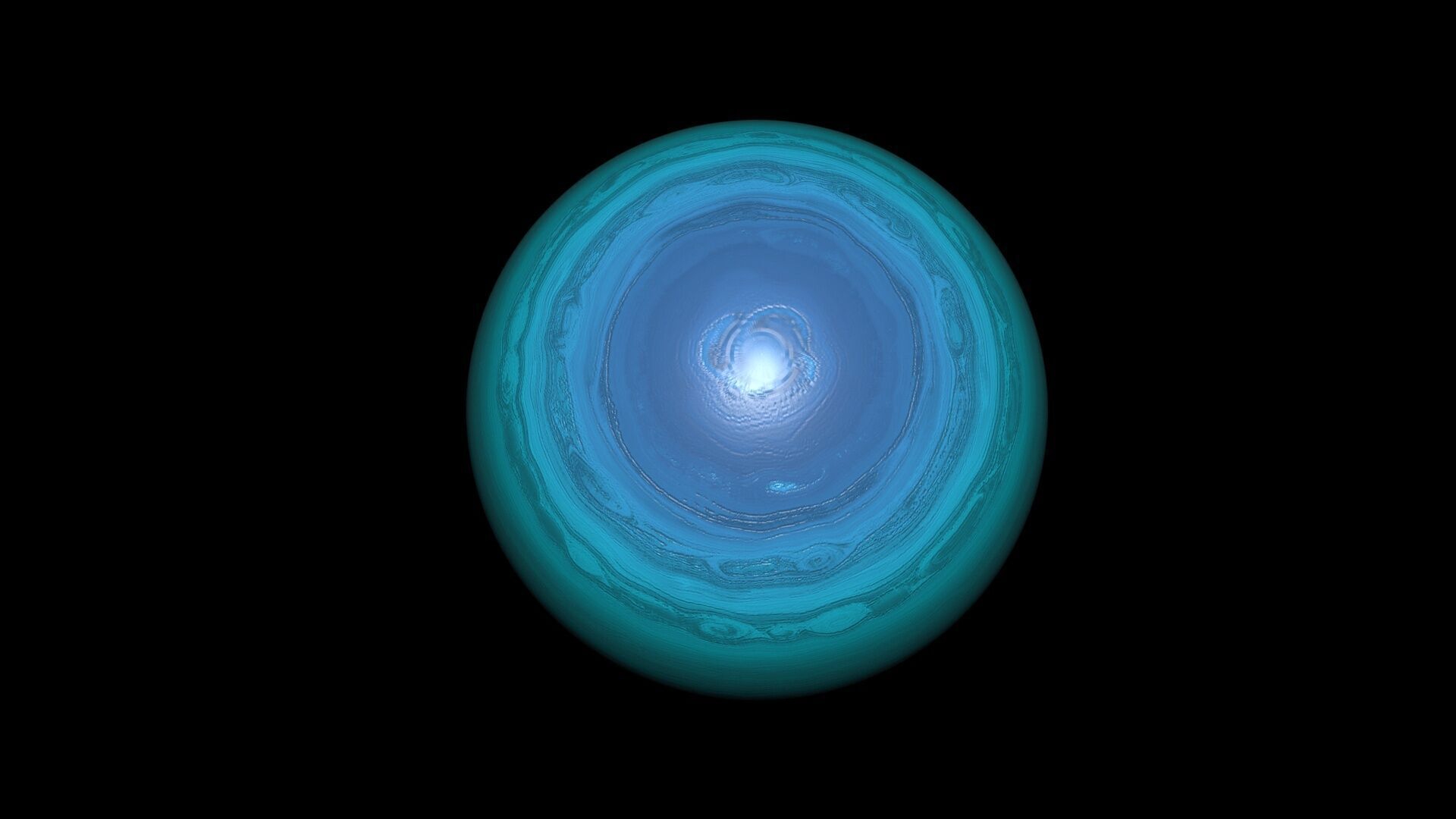 Blue Gas Giant 3D model_9
