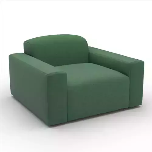 Morgan Armchair 3D Model Dual Mesh AR and SubDiv ready Versions