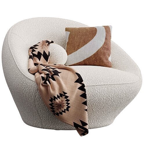 Elora Armchair By Davis 3D model