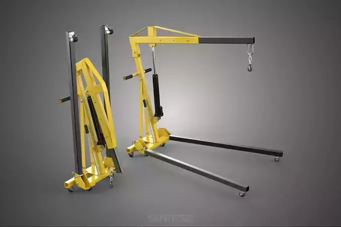 COLLAPSIBLE FOLDING FOLDABLE FOLD HYDRAULIC ENGINE CRANE HOIST