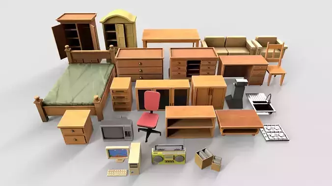 game ready Interior furniture pack