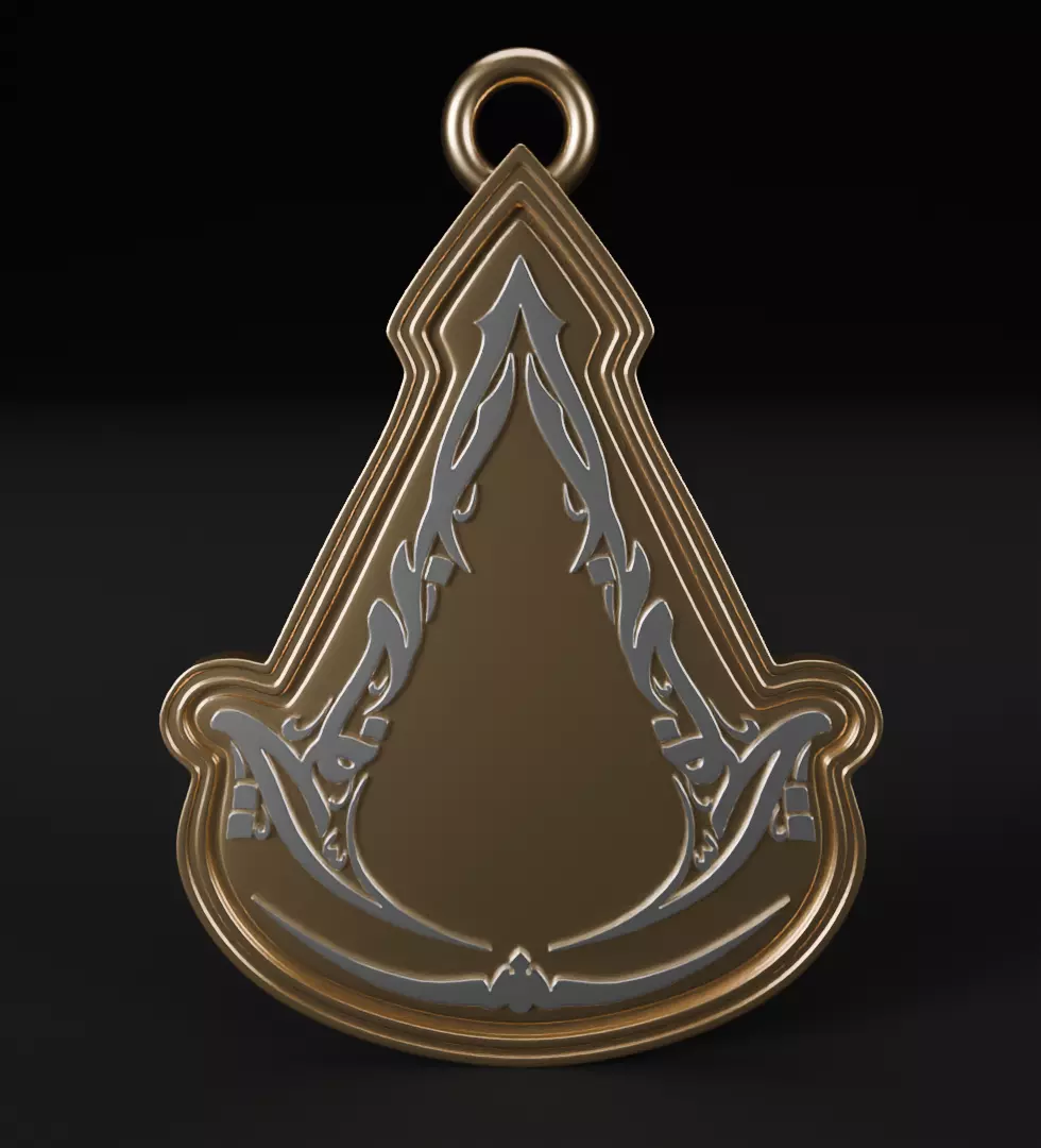 Assassins creed mirage pendant 3D model for 3D print 3D print model_0