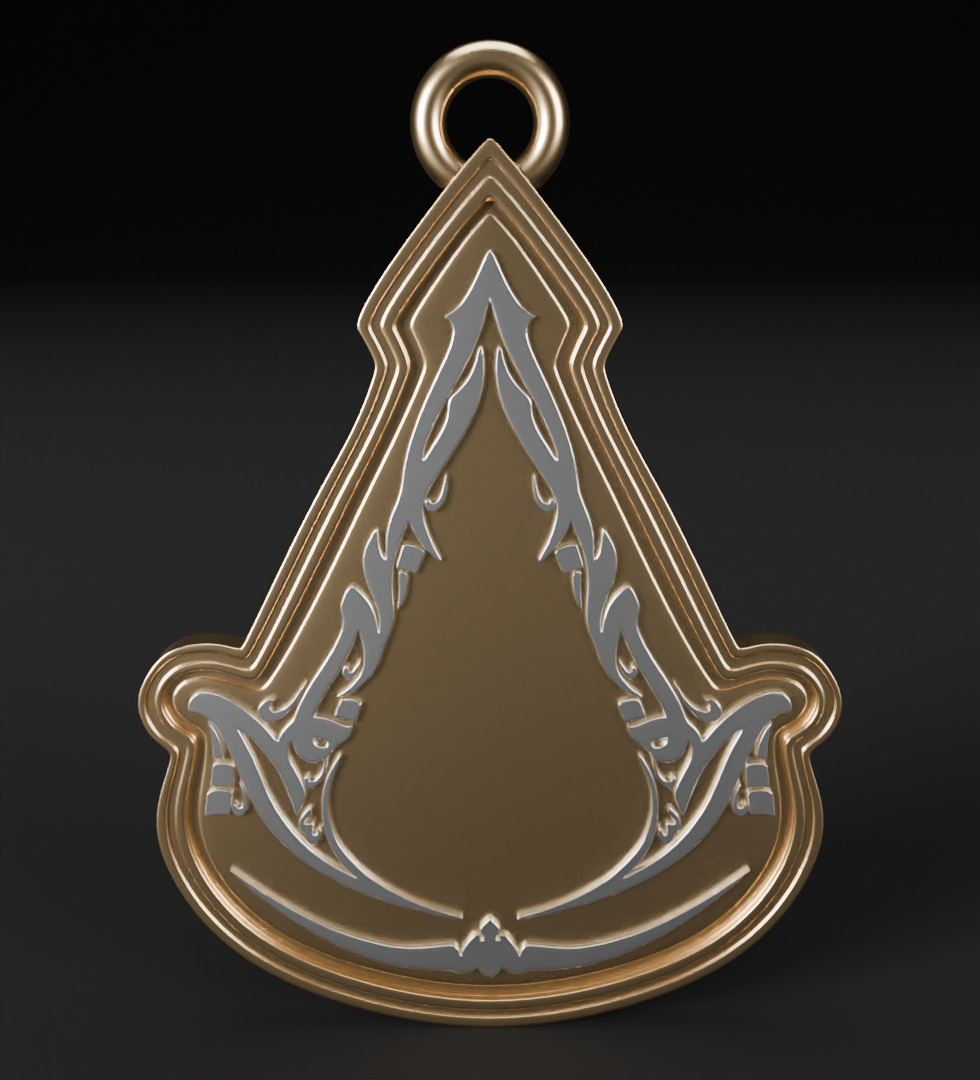 Assassins creed mirage pendant 3D model for 3D print 3D print model_4