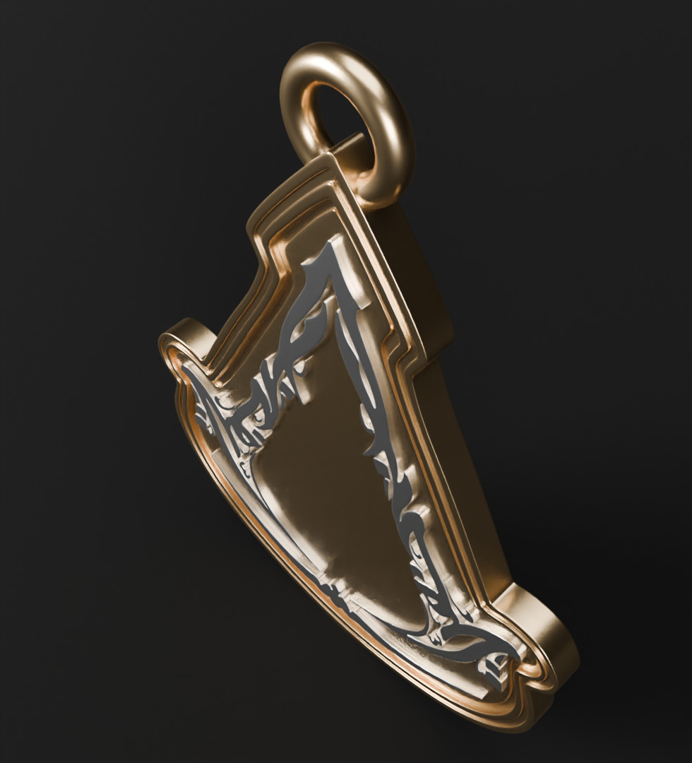 Assassins creed mirage pendant 3D model for 3D print 3D print model_7
