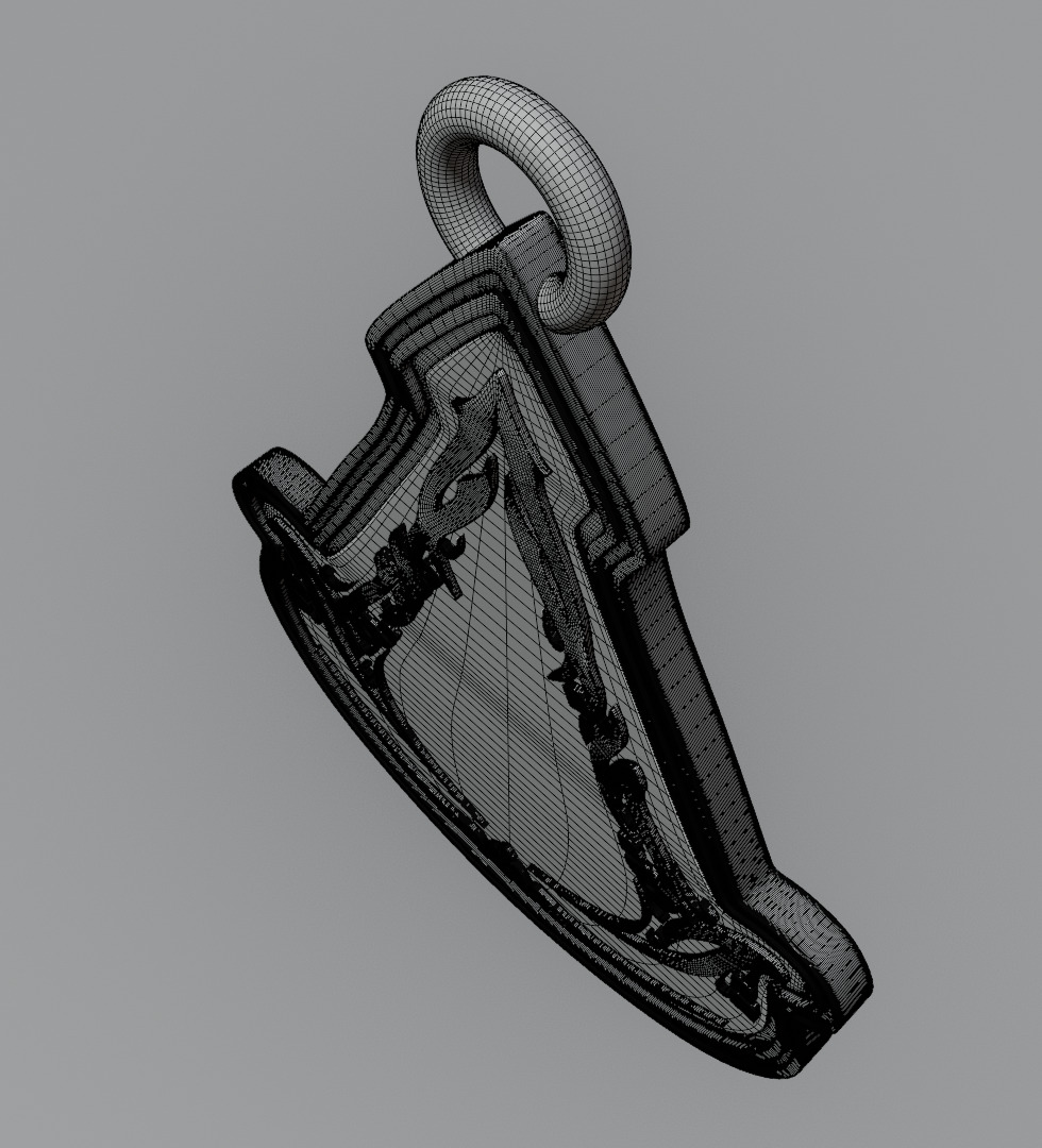 Assassins creed mirage pendant 3D model for 3D print 3D print model_15