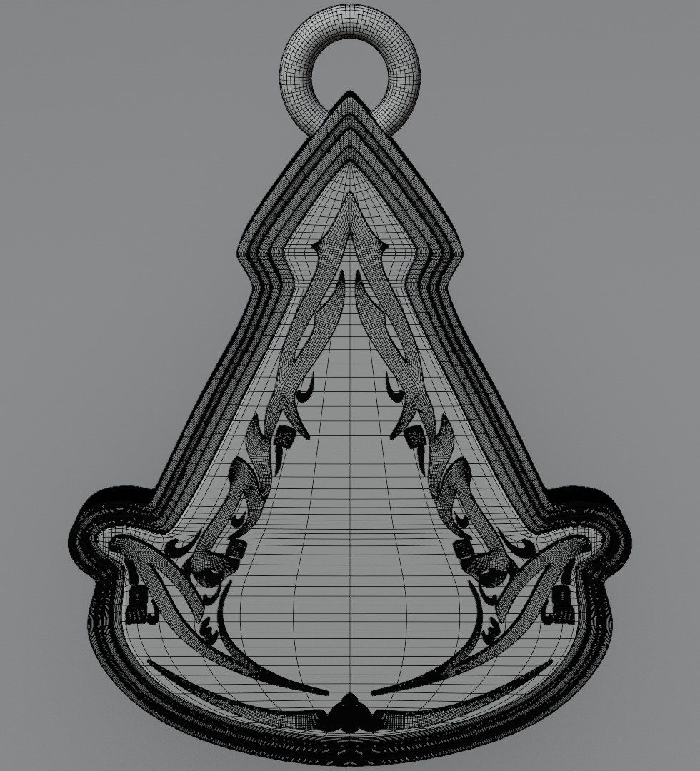 Assassins creed mirage pendant 3D model for 3D print 3D print model_14