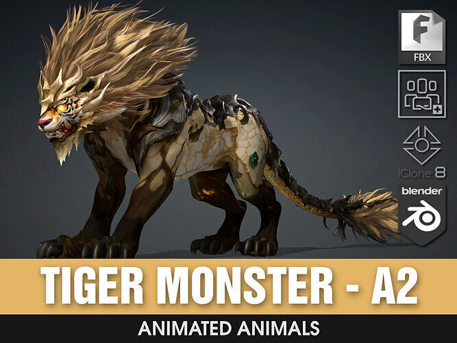 Tiger Monster-A2 3D model