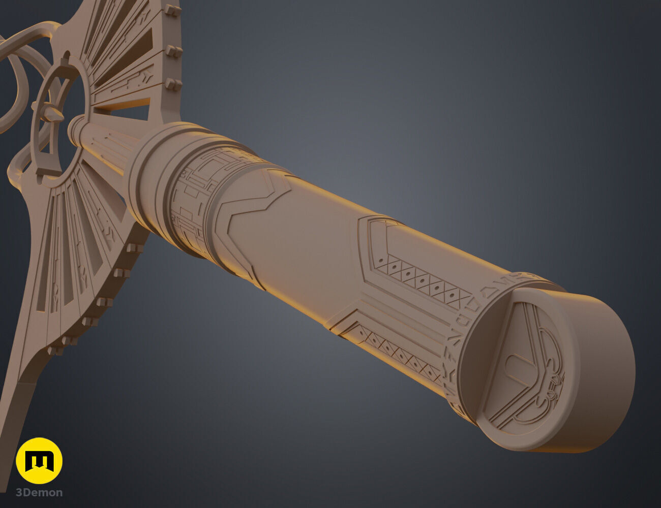 Lord Corvax lightsaber 3D print model_11